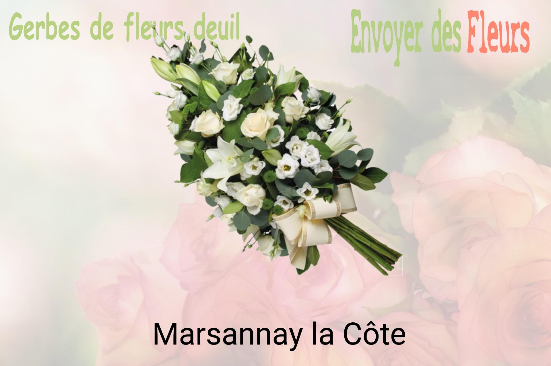 Gerbe de fleurs de deuil livrée à Marsannay-la-Côte